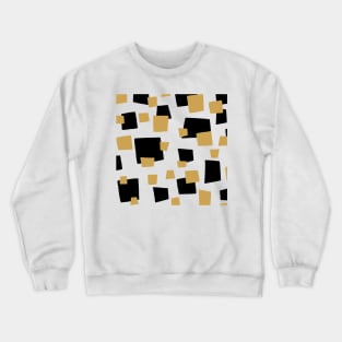 Geometric pattern black gold and white Crewneck Sweatshirt